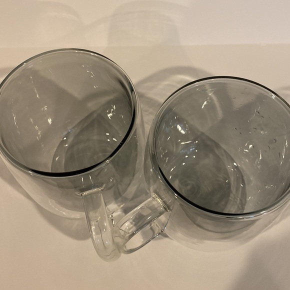 Coffee cups Set of 2 Double wall Coffee cup holds 16 ounces tinted inner wall - Picture 2 of 6